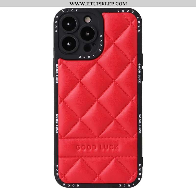 Etui do iPhone 14 Pro Powodzenia Pikowane